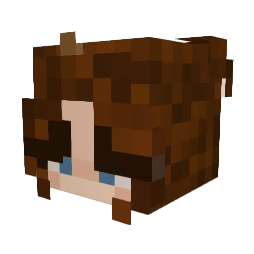 olive_oil31 Minecraft avatar head, 3D render