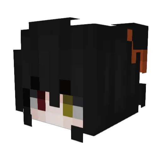 olivegardens Minecraft avatar head, 3D render