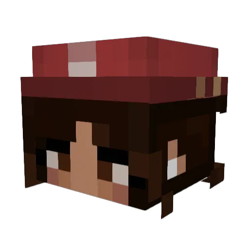 olivejandra Minecraft avatar head, 3D render