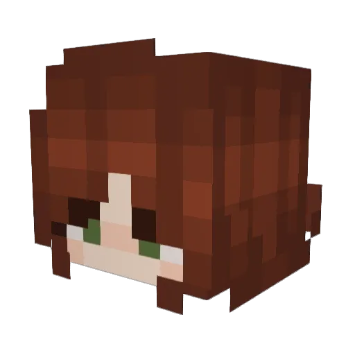 olivejug Minecraft avatar head, 3D render