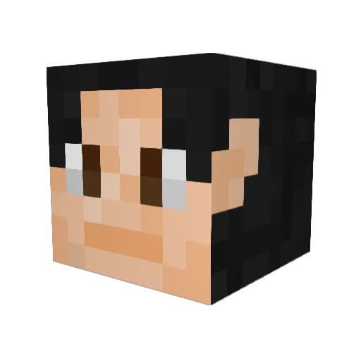 olivenolli Minecraft avatar head, 3D render