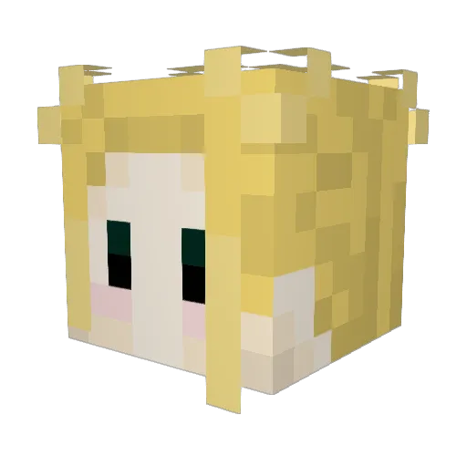 oliveofthetree Minecraft avatar head, 3D render