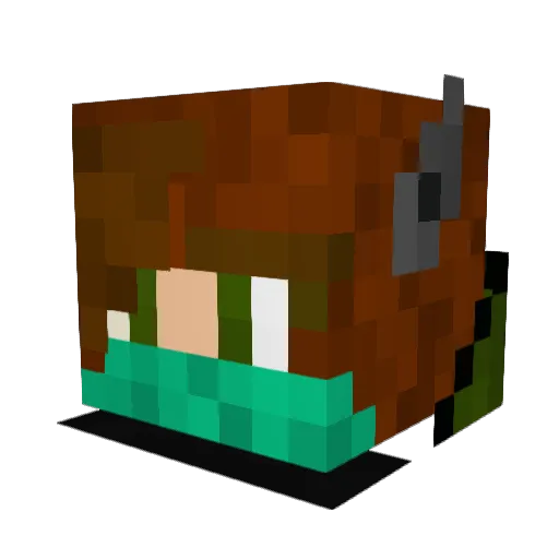 oliver181 Minecraft avatar head, 3D render