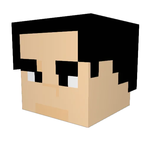 oliver50 Minecraft avatar head, 3D render