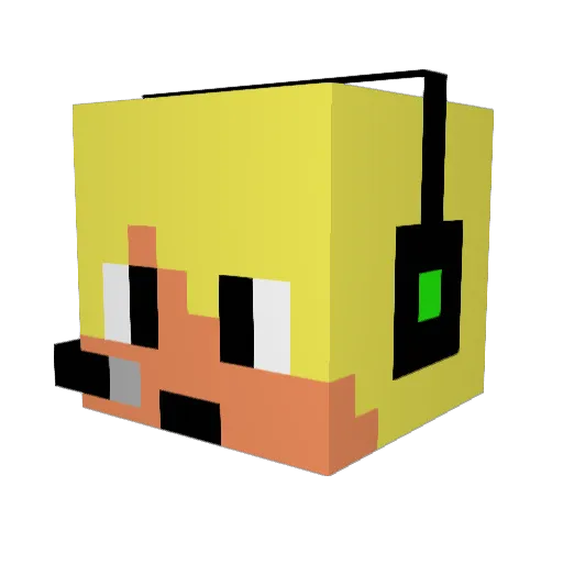 oliver_14juni Minecraft avatar head, 3D render