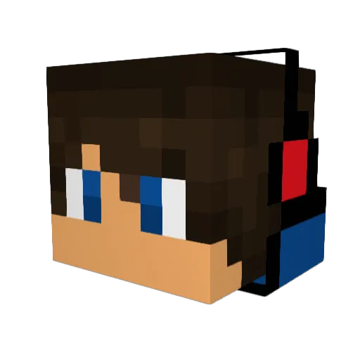 oliver_berz Minecraft avatar head, 3D render