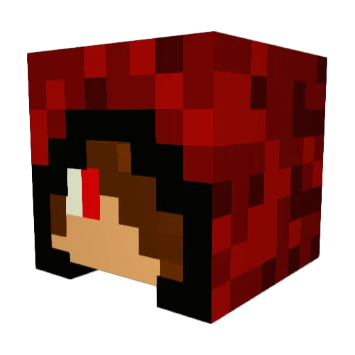 oliver_skov Minecraft avatar head, 3D render