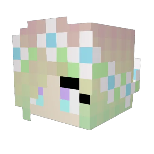 olivergarnes Minecraft avatar head, 3D render
