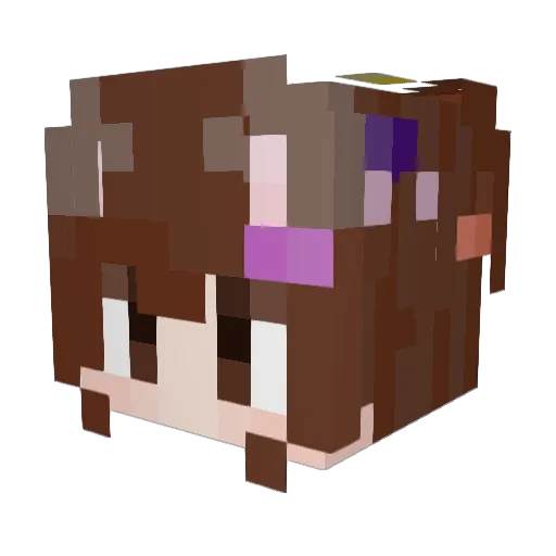 oliverget Minecraft avatar head, 3D render