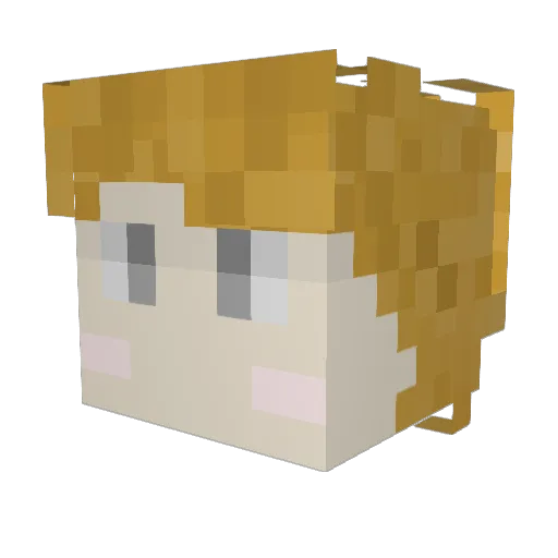 olivergstrong Minecraft avatar head, 3D render