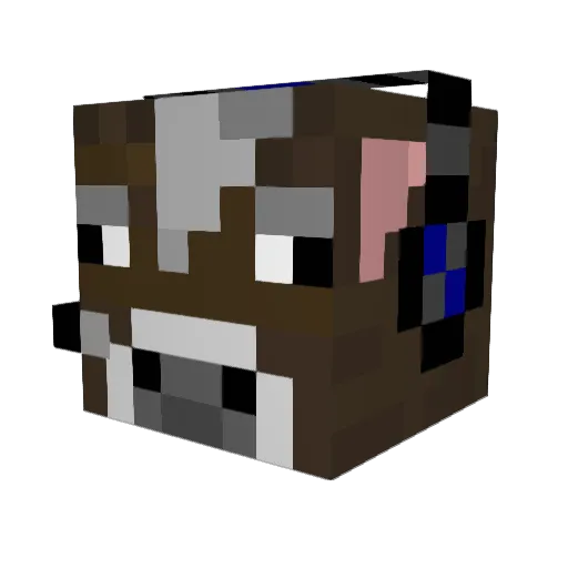olivermooij Minecraft avatar head, 3D render