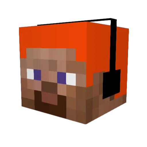 oliverpalmer Minecraft avatar head, 3D render