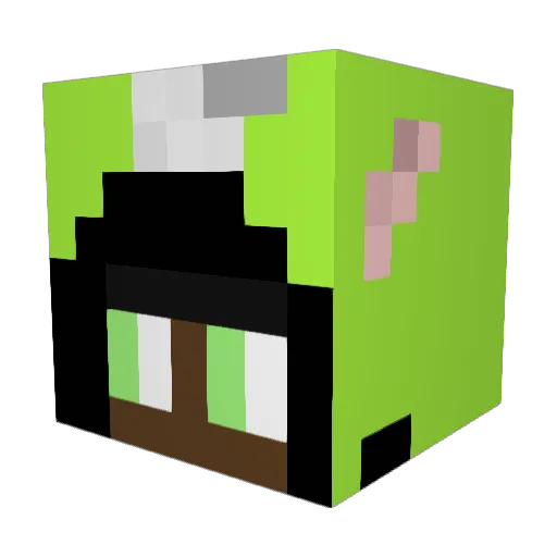 olivers5 Minecraft avatar head, 3D render
