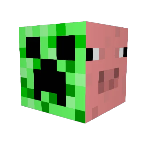 oliverwing Minecraft avatar head, 3D render