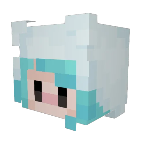 olivethatyoueat Minecraft avatar head, 3D render