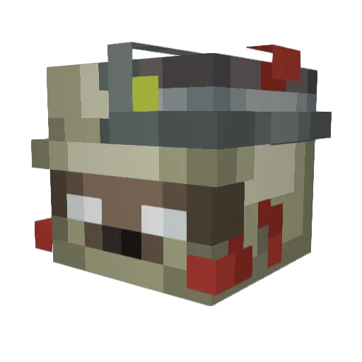 oliveurr Minecraft avatar head, 3D render