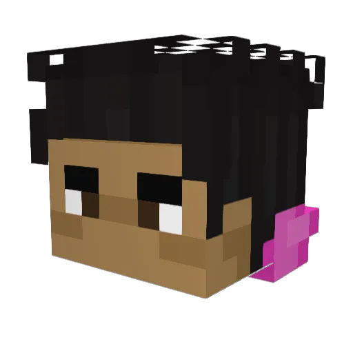 olivexanax Minecraft avatar head, 3D render
