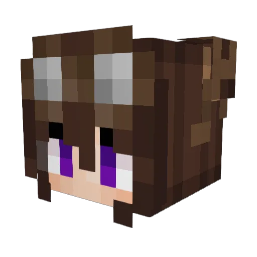 olivia600 Minecraft avatar head, 3D render