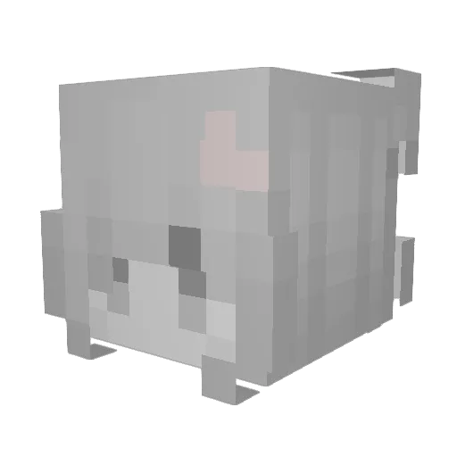 oliviaalpha1 Minecraft avatar head, 3D render