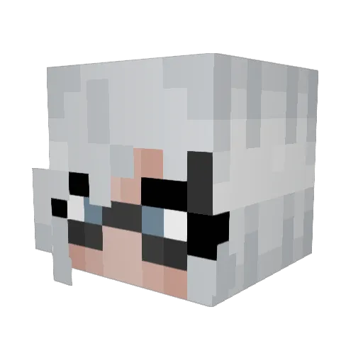 oliviajanesx Minecraft avatar head, 3D render