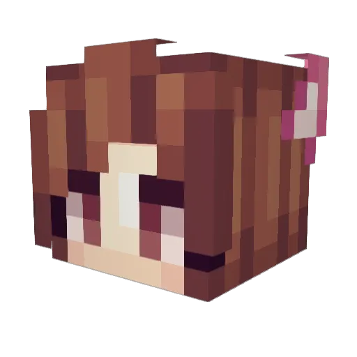 oliviajmiller Minecraft avatar head, 3D render