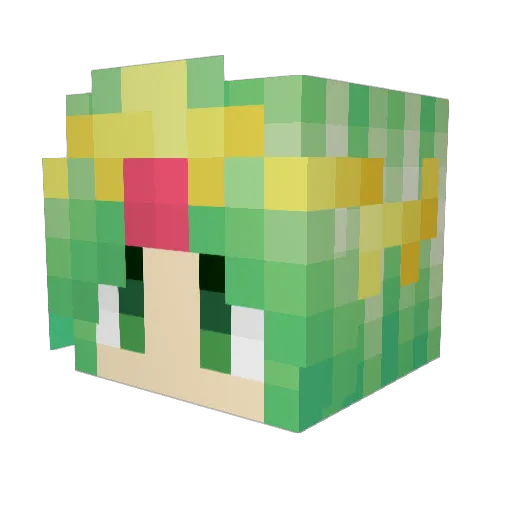 oliviaxyork Minecraft avatar head, 3D render