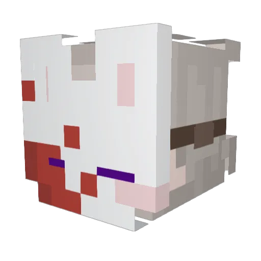 olivier000 Minecraft avatar head, 3D render