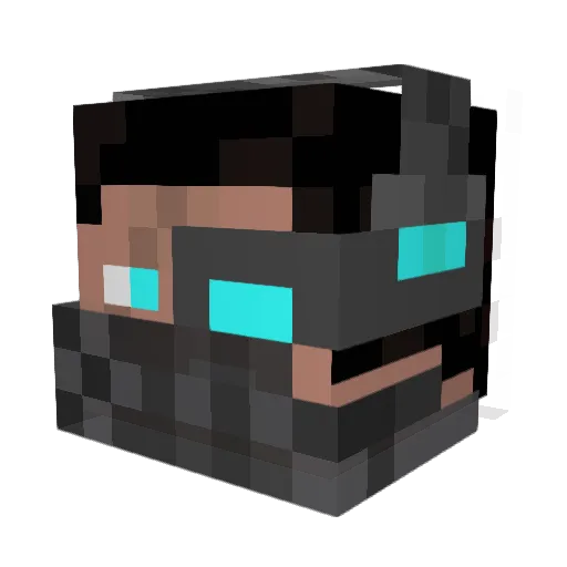 olivierho Minecraft avatar head, 3D render