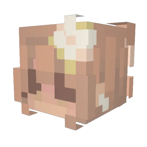 oliviyuhhhhh Minecraft avatar head, 3D render