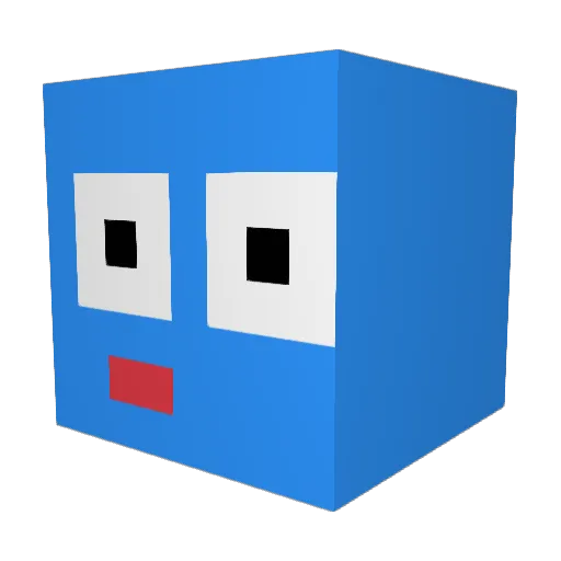 olivjka Minecraft avatar head, 3D render
