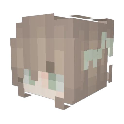 olivyts Minecraft avatar head, 3D render