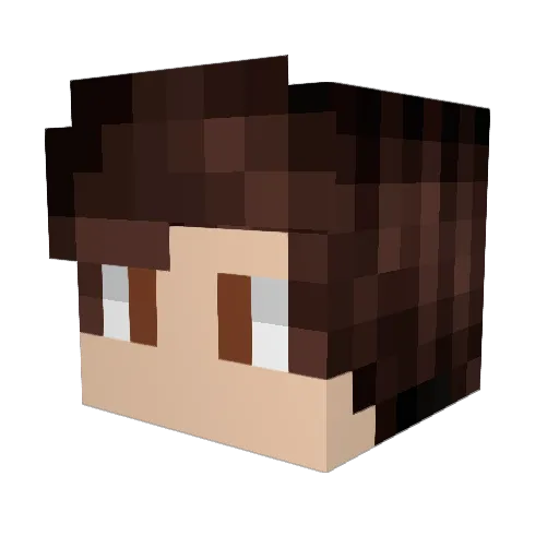 oliwergerlach Minecraft avatar head, 3D render