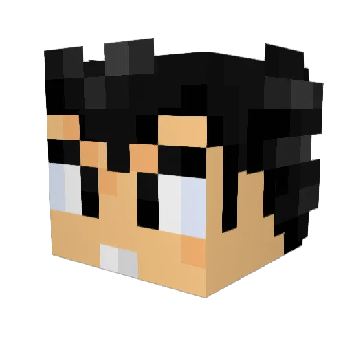 oliwhatelse Minecraft avatar head, 3D render