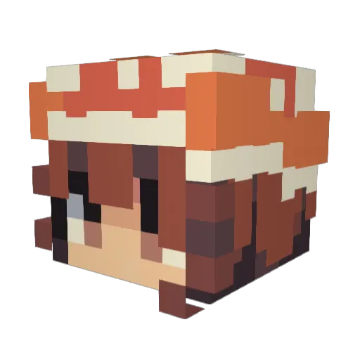 oliwicia Minecraft avatar head, 3D render