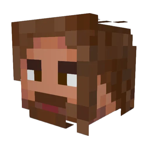 oliwieerrr Minecraft avatar head, 3D render