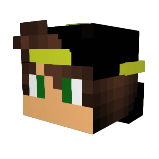 oliwieroleq Minecraft avatar head, 3D render