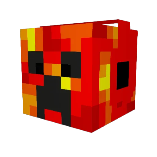 oliwoo_YT Minecraft avatar head, 3D render