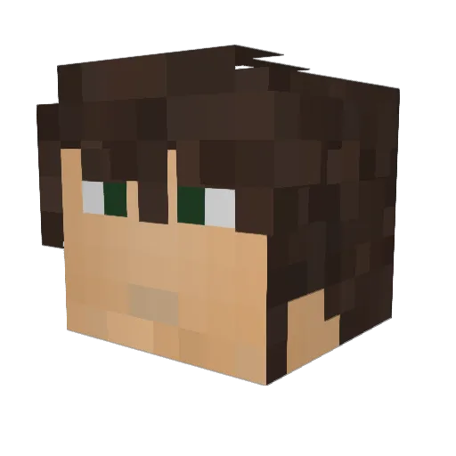olkeplayer Minecraft avatar head, 3D render