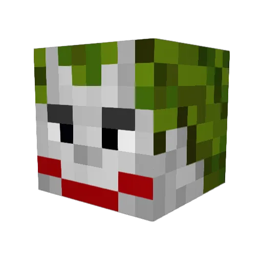 olko02 Minecraft avatar head, 3D render