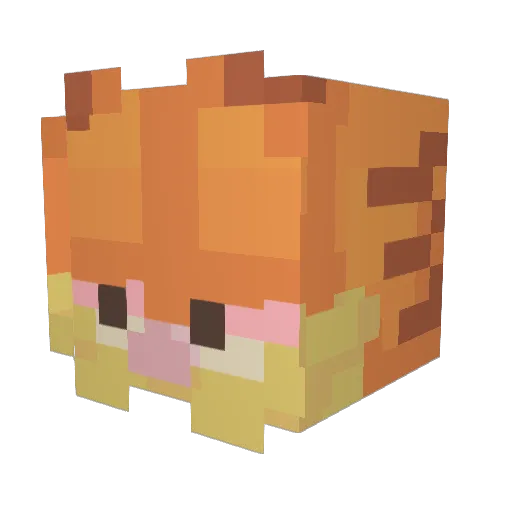olleatti Minecraft avatar head, 3D render
