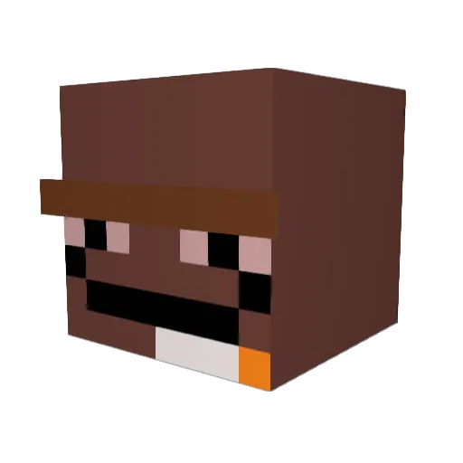 ollehejsa Minecraft avatar head, 3D render