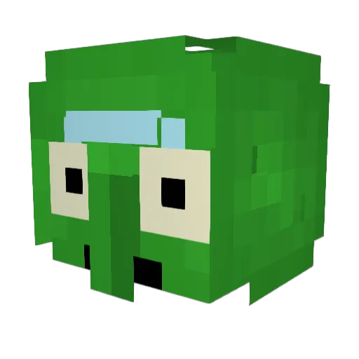 ollenpollen Minecraft avatar head, 3D render