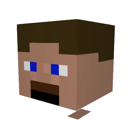 olli1340 Minecraft avatar head, 3D render
