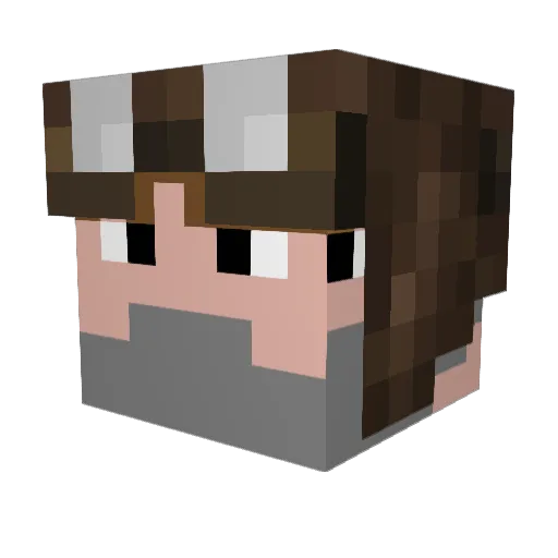 ollie208 Minecraft avatar head, 3D render