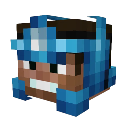 ollie2837 Minecraft avatar head, 3D render