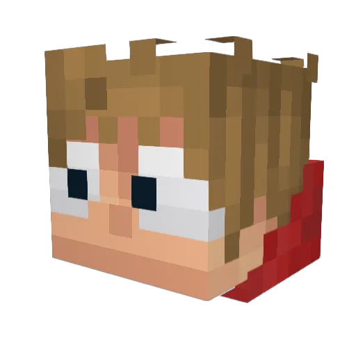 ollieH66 Minecraft avatar head, 3D render