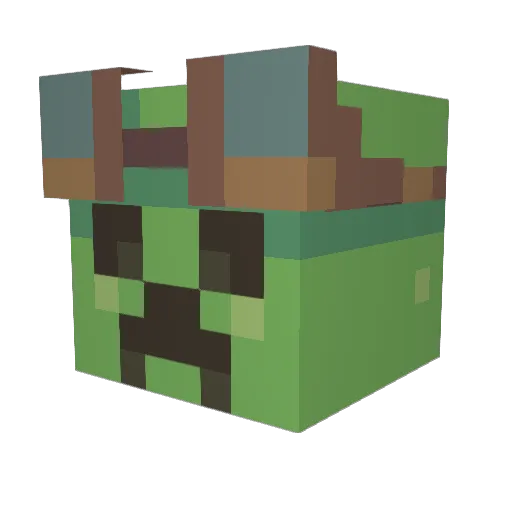 olliee3s Minecraft avatar head, 3D render