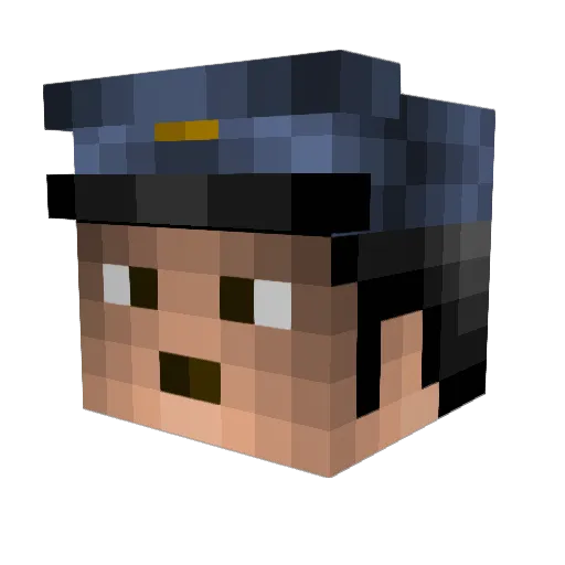 olliemajig Minecraft avatar head, 3D render