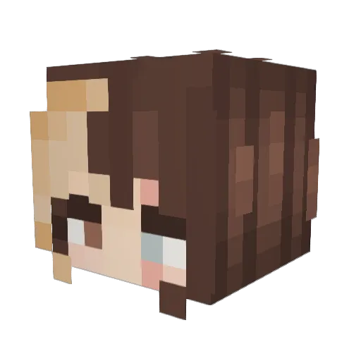 ollieoleander28 Minecraft avatar head, 3D render