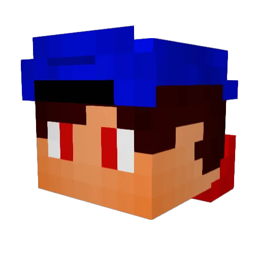 ollieryan Minecraft avatar head, 3D render